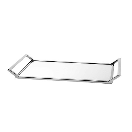 BANDEJA DE AÇO INOX C/ESPELHO MIRROR 40X20,5CM