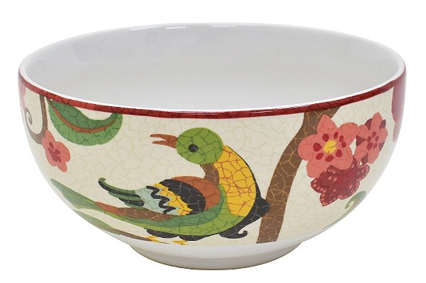 JG DE 6 BOWLS MELIA RED EM PORCELANA 16.5CM