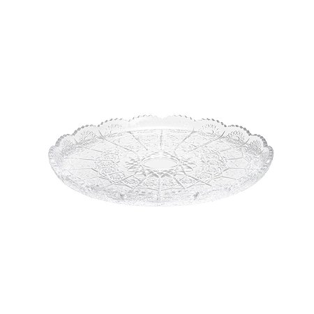 PRATO P/BOLO DE CRISTAL STARRY 30CM