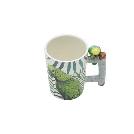 CANECA DE CERÂMICA PAPAGAIO 380ml
