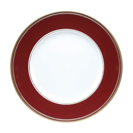 SOUSPLAT PLÁSTICO VERMELHO/DOURADO 33x2cm