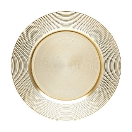 SOUSPLAT PLÁSTICO DOURADO 33x2cm