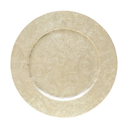 SOUSPLAT PLÁSTICO DOURADO 33x2cm