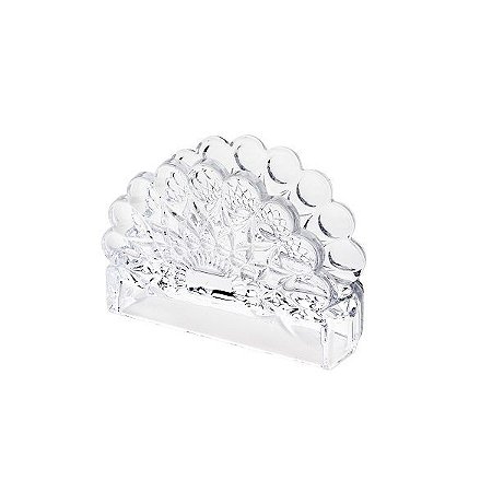 PORTA GUARDANAPO DE CRISTAL ANGELICA 10,5X6X13,cm