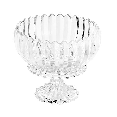 FRUTEIRA DE CRISTAL C/PÉ GENEVA 23,5X20CM