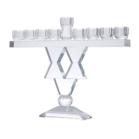 CANDELABRO MENORAH 9 VELAS ESTRELA DE DAVI 27CM