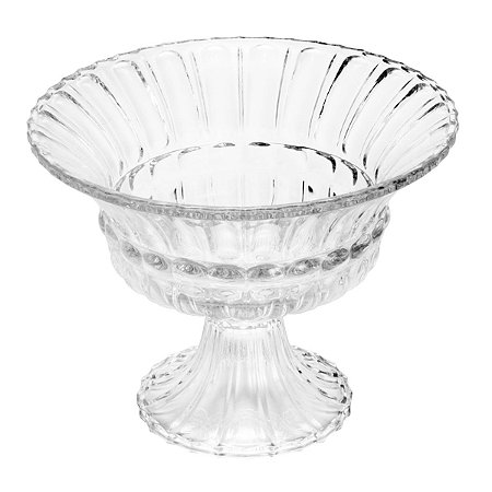 FRUTEIRA DE CRISTAL C/PÉ ATHENA 31X24CM