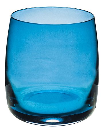 JOGO 6 COPOS BAIXOS IDEAL/PAVO EM CRISTAL ECOLOGICO 290ML AZUL