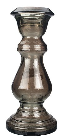CASTICAL PILAR DE VIDRO 30CM COR MARROM