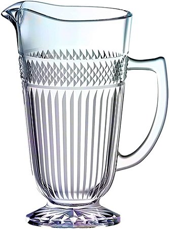 JARRA PALACE EM VIDRO COM PE 1,2L COR FURTA COR