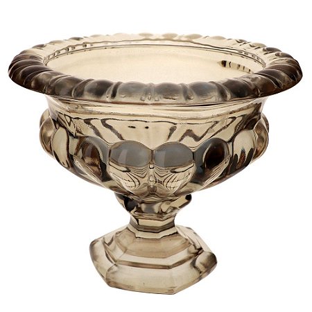 CENTRO DE MESA ATHENAS COM PE EM CRISTAL ECOLOGICO D19XA16CM COR VERDE