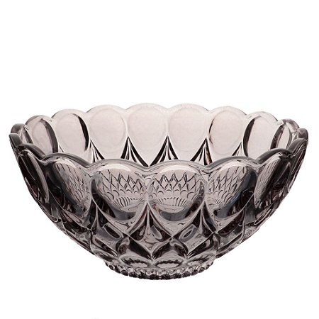 CENTRO DE MESA ANGELICA EM CRISTAL ECOLOGICO D21,5XA11CM COR FUME