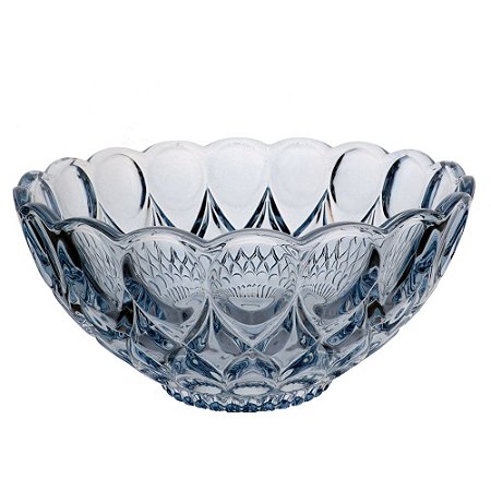 CENTRO DE MESA ANGELICA EM CRISTAL ECOLOGICO D21,5XA11CM COR AZUL