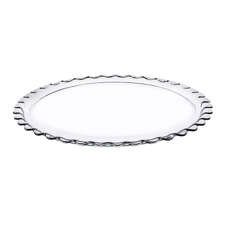 PRATO PARA BOLO PATISSERIE EM VIDRO D37CM