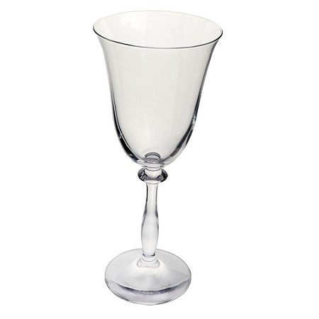 JOGO DE 6 TACAS PARA VINHO TINTO ANGELA EM CRISTAL ECOLOGICO 250ML A21CM TRANSPARENTE