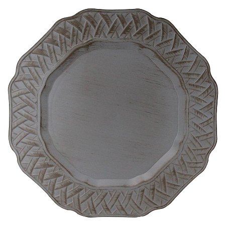 SOUSPLAT VIME EM PLASTICO D32CM COR CINZA