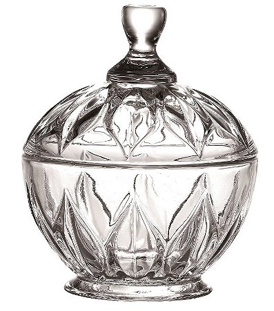 POTICHE EM CRISTAL ECOLOGICO D9,5XA13CM TRANSPARENTE