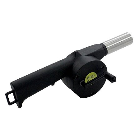 SOPRADOR MANUAL EASY GRILL EM ACO INOX E POLIPROPILENO L25XP8XA4,5CM COR PRETO
