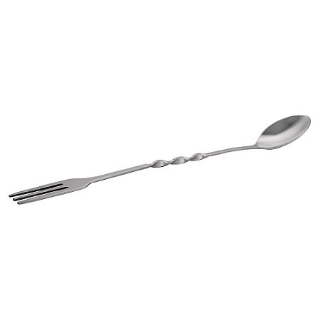 COLHER BAILARINA COM GARFO TRIDENTE EM ACO INOX A23CM