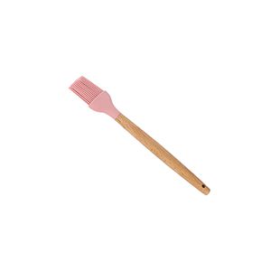 PINCEL CULINÁRIO SILICONE C/CABO DE BAMBU CHARMY ROSA 27,5cm