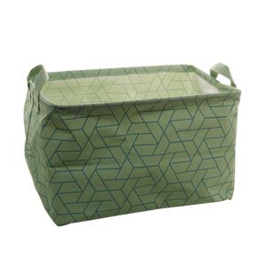 CESTO ORGANIZADOR POLIÉSTER RETANGULAR CHEVRON 38x26x24cm