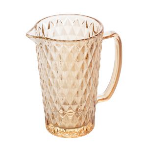 JARRA DE VIDRO SODO-CÁLCICO BICO DE ABACAXI AMBAR 1l