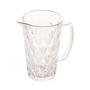 JARRA VIDRO SODO-CÁLCICO C/FIO OURO DIAMOND TRANSPARENTE 1l