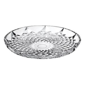 CENTRO MESA DECORATIVO CRISTAL DE CHUMBO DIAMANTE 40x4,5cm