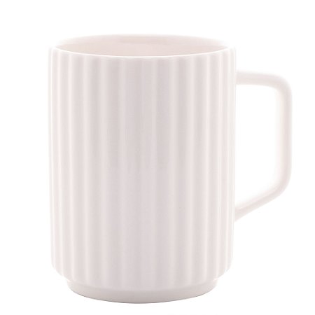 CANECA DE PORCELANA NEW BONE ROMA BRANCA 340ml