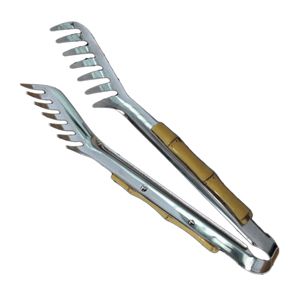 PEGADOR P/MASSAS DE AÇO INOX E PLÁSTICO BAMBU NATURAL 25cm