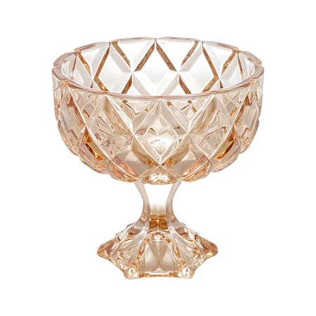 CENTRO MESA DECORATIVO C/PÉ CRISTAL DE CHUMBO 18x18cm