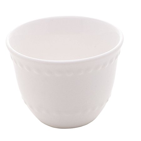 BOWL DE PORCELANA NEW BONE PEARL BRANCO 6,5x5cm