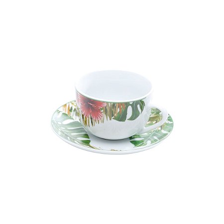 CJ 6 XÍCARAS P/CAFÉ DE PORCELANA SUPER WHITE AMAZON 90ml