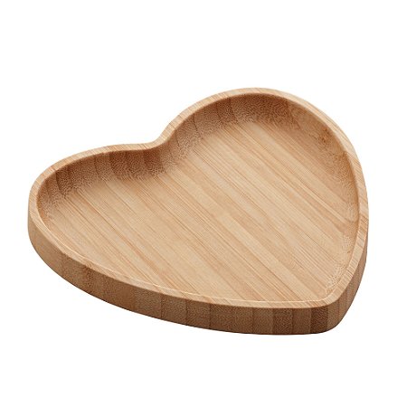 BANDEJA DE BAMBU HEART 17,2x16,3x1,5cm
