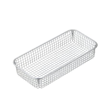 CESTO ORGANIZADOR DE METAL CROMADO 30x15x5,5cm
