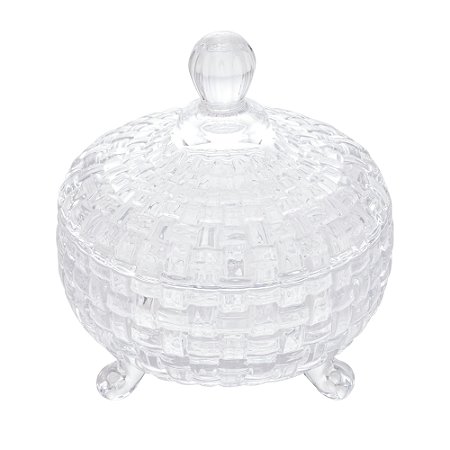 POTICHE DECORATIVO C/PÉ DE CRISTAL DE CHUMBO TRESS 10,5x13cm
