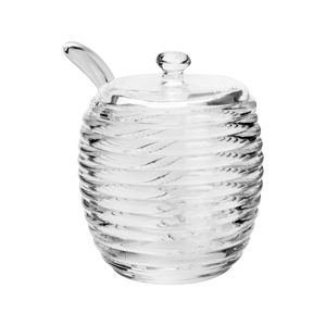 AÇUCAREIRO CRISTAL DE CHUMBO C/COLHER E TAMPA COLMEIA210ml