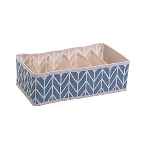 ORGANIZADOR ARMÁRIO POLIÉSTER CHEVRON C/6 GRADES 32x16x10cm