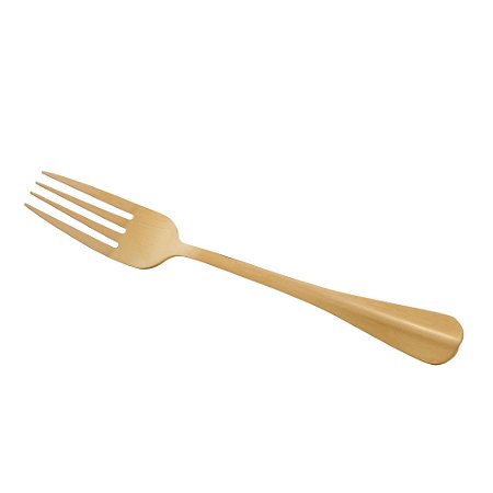 CJ 6 GARFOS P/MESA DE AÇO INOX POSITANO DOURADO 20cm