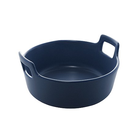 MINI TRAVESSA PORCELANA NÓRDICA AZUL ESCURO MATT 16x8cm