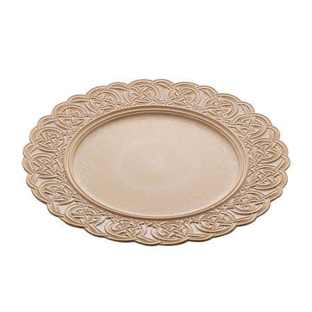 SOUSPLAT DE PLÁSTICO MERIDA BEGE 33cm