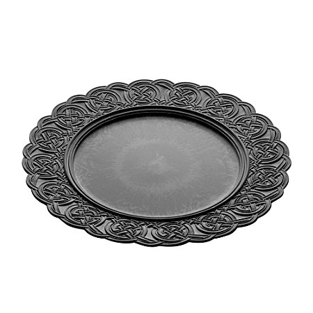 SOUSPLAT DE PLÁSTICO MERIDA PRETO 33cm