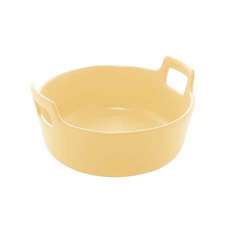 MINI TRAVESSA PORCELANA NÓRDICA AMARELO MATT 16x8cm