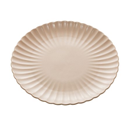 PRATO PORCELANA NÓRDICA CINZA MATT 26x3cm