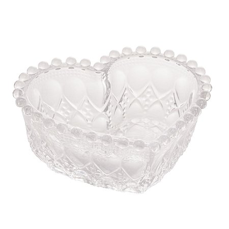 MINI TRAVESSA VIDRO SODO-CÁLCICO CORAÇÃO BALLS 13,5x12x5cm