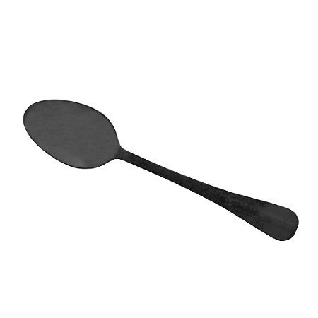 CJ 6 COLHERES P/SOBREMESA DE AÇO INOX POSITANO PRETO 18cm