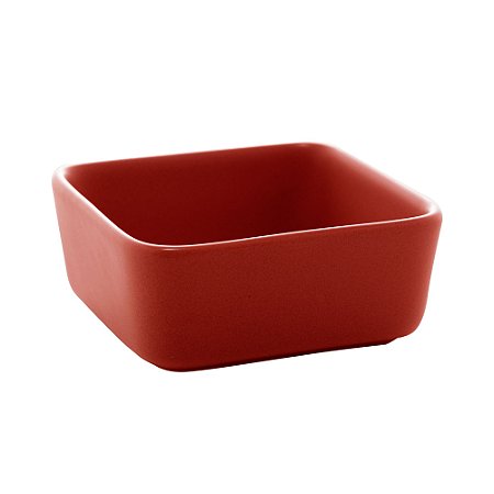 CJ 3 BOWLS PORCELANA NÓRDICA VERMELHO MATT 9x9x4cm