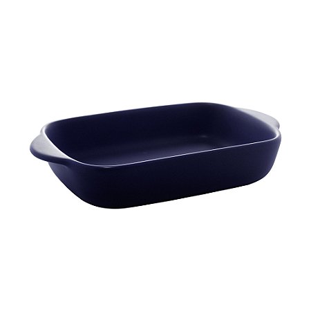 TRAVESSA PORCELANA NÓRDICA AZUL ESCURO MATT 23x13x4cm