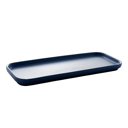 CJ 2 TRAVESSAS PORCELANA NÓRDICA AZUL ESCURO MATT 31x13x3cm