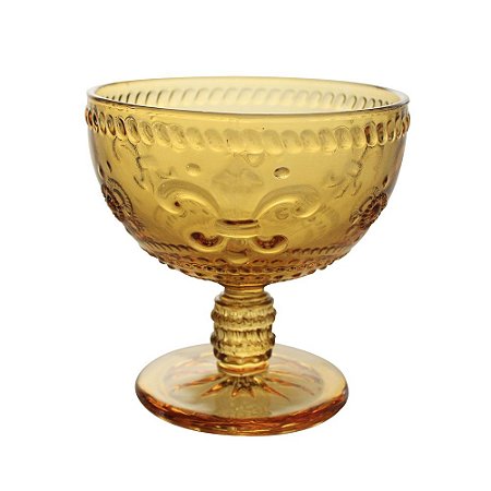 CJ 4 TAÇAS FLOR DE LIS AMBAR 250ml